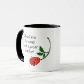 Leraar dank u mok (Voorkant links)