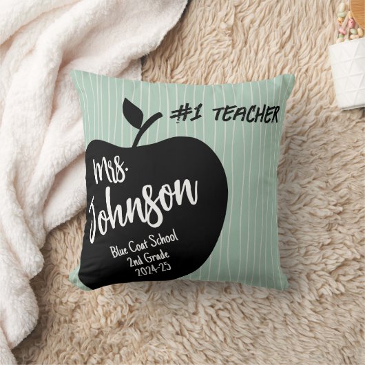 Leraar Dank u pensioen appelplekken Kussen (Deken)