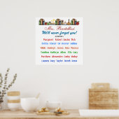 Leraar Dank u Poster - SRF (Keuken)