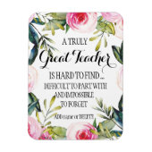 Leraar Dank u scriptgeschenk Magneet (Verticaal)