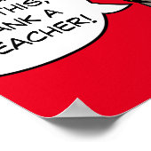 Leraar Dank u wel, klaslokaal decor Poster (Hoek)