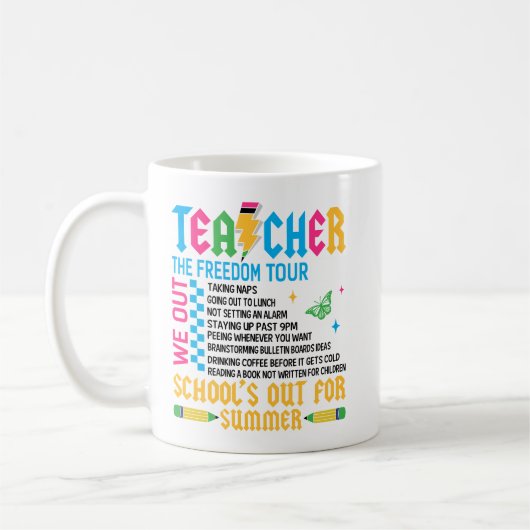 LERAAR De Vrijheid Tour Grappig Eindejaarsgeschenk Koffiemok (Links)