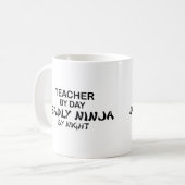 Leraar Deadly Ninja bij nacht Koffiemok (Voorkant links)