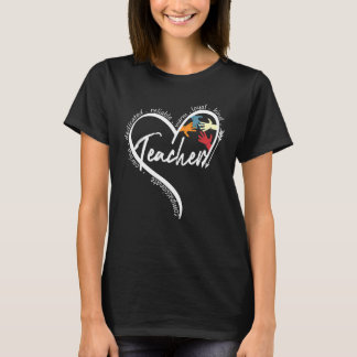 Leraar Definieer Heart Art Hand Art Leraren T-shirt