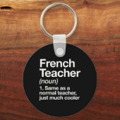 leraar definitie plezier terug naar school eerste sleutelhanger (Voorkant)