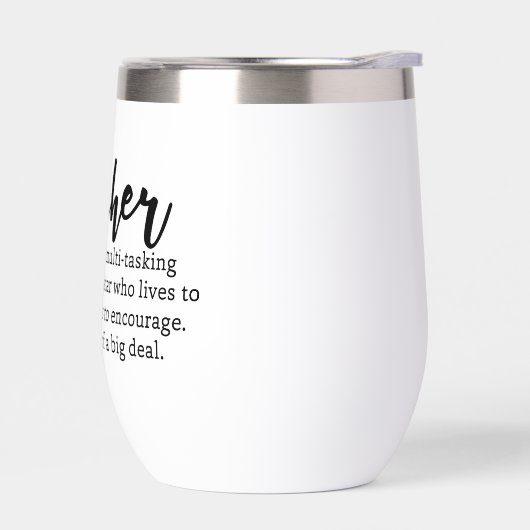 Leraar Definitie Wijn Tumbler (Links)