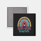 Leraar Derde Klas 3e Klas Leraar Terug Naar School Magneet (Voorkant / Achterkant)
