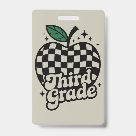 Leraar Derde Klas 3e Terug naar School Badge (Voorzijde)