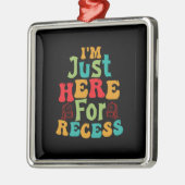 Leraar die ik hier ben voor reces metalen ornament (Links)