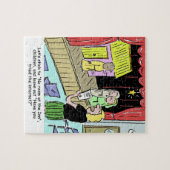 Leraar die kerstspel instudeert Cartoon Legpuzzel (Horizontaal)