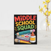 Leraar die kinderen onderwijst docent middelbare s kaart (Gele Bloem)