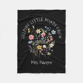 Leraar die kleine geesten helpt om chique Waterver Fleece Deken