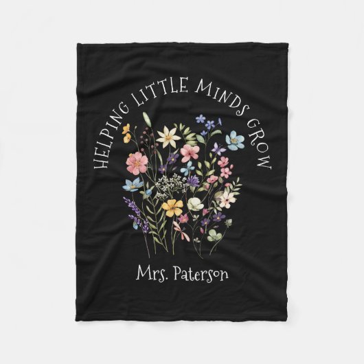 Leraar die kleine geesten helpt om chique Waterver Fleece Deken (Voorkant)