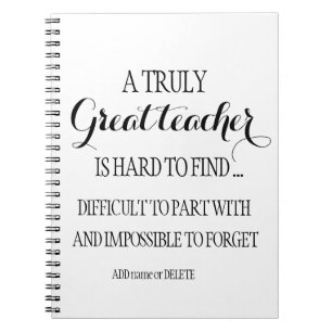 Leraar die met pensioen gaat, bedankt dat je het a notitieboek