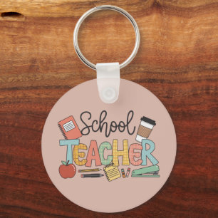 Leraar die toekomstige leiders cadeaus geeft sleutelhanger