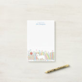Leraar die van boeken en katten houdt Gepersonalis Post-it® Notes (Op bureau)