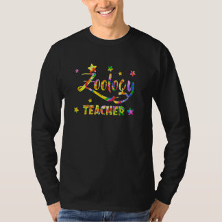 Leraar Dierkunde Tie Dye Terug Naar School Waarder T-shirt