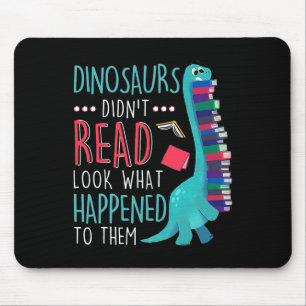 Leraar Dino's Las Niet Kijk Wat Er Gebeurde Boek Muismat