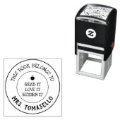 LERAAR Dit boek behoort tot gepersonaliseerd Zelfinktende Stempel (In situ)