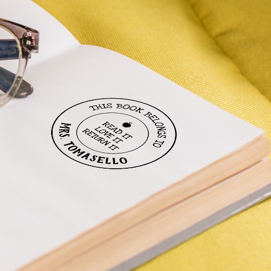 LERAAR Dit boek behoort tot gepersonaliseerd Zelfinktende Stempel