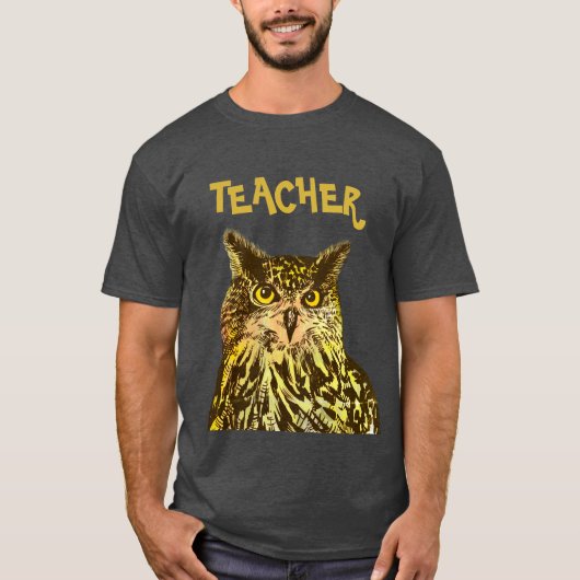 Leraar Eagle owl T-Shirt (Voorkant)