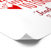 Leraar echt geweldige leraar citaat rode appel poster (Hoek)