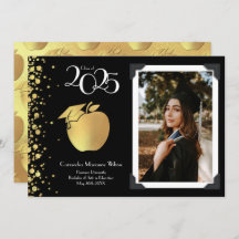 Leraar Education Gold Afstuderen zwart