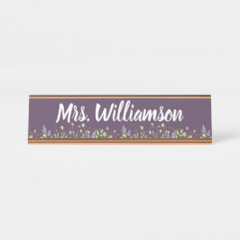 Leraar Educator Professional Floral Bureau Naambordje