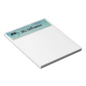 Leraar Educator Professionele Kat Kitten Notitieblok (Schuin)