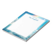 Leraar een briefje van Rainbow Clouds Notitieblok (Linkerzijde)