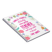 leraar Een echt geweldige leraar is moeilijk te vi Notitieboek (Rechterzijde)