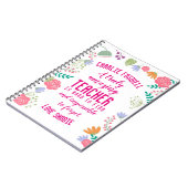 leraar Een echt geweldige leraar is moeilijk te vi Notitieboek (Linkerzijde)