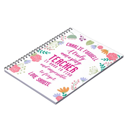 leraar Een echt geweldige leraar is moeilijk te vi Notitieboek (Linkerzijde)