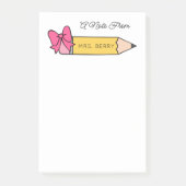 Leraar een notitie van potloodbericht post-it® notes (Voorkant)