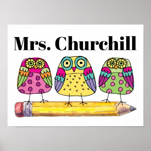 Leraar/eender welk Poster (Voorkant)