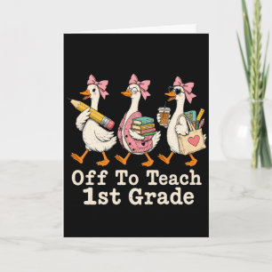 Leraar Eerste Klas Gaat 1e Klas Onderwijzen Schatt Kaart