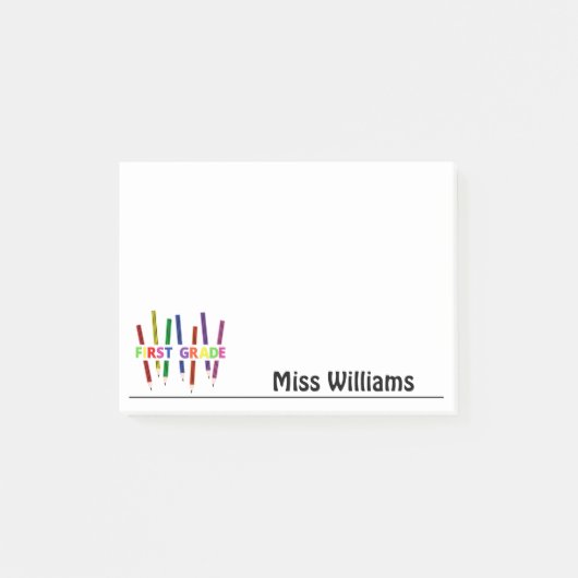Leraar Eerste Klas Post-it Notities Post-it® Notes (Voorkant)