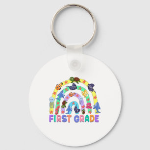 Leraar eerste klas regenboog oceaan dier eerste kl sleutelhanger