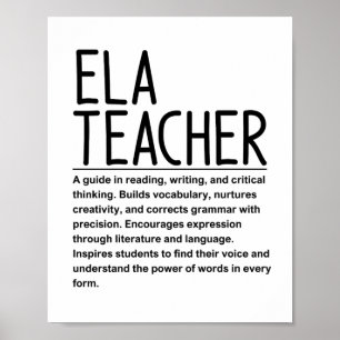 Leraar ELA Poster