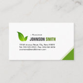 Leraar - Elegant Modern Green Visitekaartje (Voorkant)