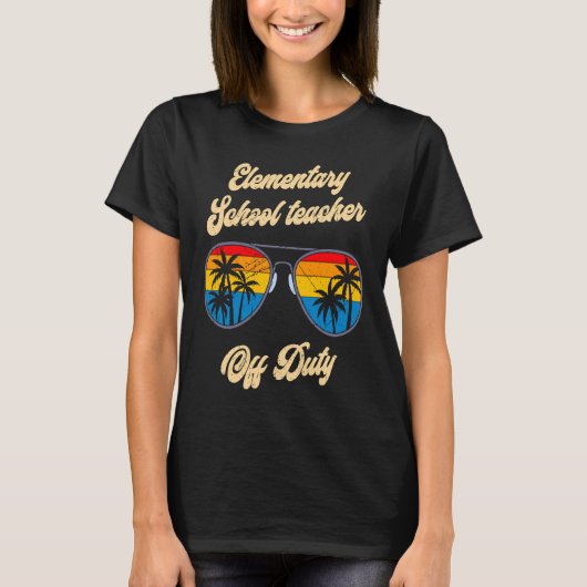 leraar elementaire schoolklas in dienst t-shirt (Voorkant)
