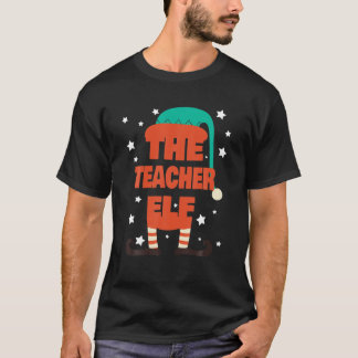 Leraar Elf Kerstmis Pajama - Leraar Matching Fa T-shirt