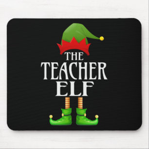 Leraar Elf Xmas Funny Family Matching Group Chris Muismat