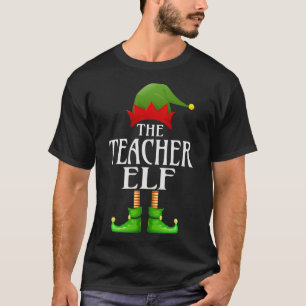 Leraar Elf Xmas Funny Family Matching Group Chris T-shirt