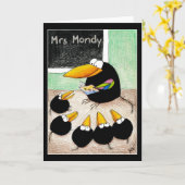 Leraar en leerlingen notenkaart kaart (Gele Bloem)