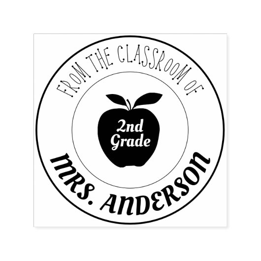 Leraar en rang | Uit het klaslokaal van Zelfinktende Stempel (Design)