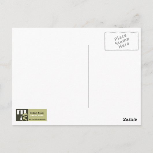 Leraar en studenten.  Briefkaarten (Achterkant)