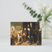 Leraar en Studenten Schilderen. beeldende kunst Briefkaart (Staand voorkant)