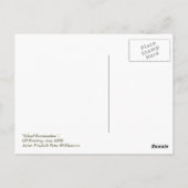 Leraar en Studenten Schilderen. beeldende kunst Briefkaart (Achterkant)