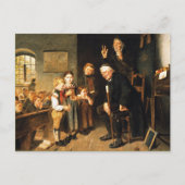 Leraar en Studenten Schilderen. beeldende kunst Briefkaart (Voorkant)